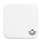 BUSCH-JAEGER - Wippe 1-fach mit Symbol Licht für Schalter/Taster alpinweiß - Reflex SI