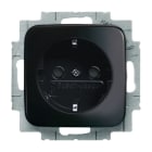 BUSCH-JAEGER - SCHUKO Steckdosen-Einsatz Safety+ schwarz - Reflex SI