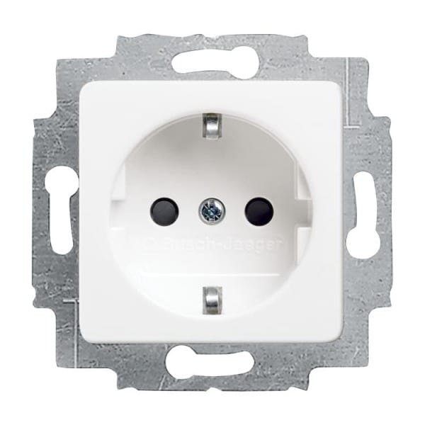 BUSCH-JAEGER - SCHUKO Steckdosen-Einsatz 50 x 50 mm alpinweiß - Reflex SI
