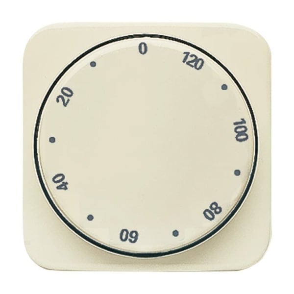 BUSCH-JAEGER - Zentralscheibe Drehknopf Zeitschaltuhr Druck 10-120 weiß - Busch-Duro 2000 SI