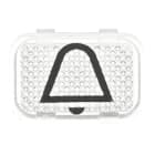 BUSCH-JAEGER - Tastersymbol mit Klingel Symbol transparent - balance / Reflex / Duro 2000
