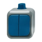 BUSCH-JAEGER - Wippschalter Serienschaltung blau - Busch-Duro 2000 WDI