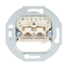 BUSCH-JAEGER - Anschlussdosen-Einsatz UAE 8-polig Cat 3 RJ45 8(8)-Stecker 2-fach weiß