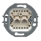 BUSCH-JAEGER - Anschlussdosen-Einsatz UAE 8-polig Cat 3 RJ45 8(8)-Stecker 2-fach weiß