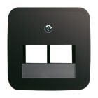 BUSCH-JAEGER - Zentralscheibe UAE/IAE (ISDN) 2-fach schwarz - Reflex SI