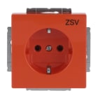BUSCH-JAEGER - SCHUKO Steckdosen-Einsatz mit Aufdruck ZSV orange - Plattform 63