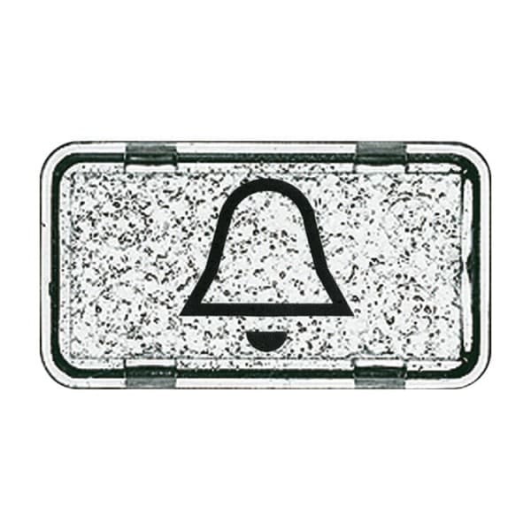 BUSCH-JAEGER - Tastersymbol mit Symbol ''Klingel'' transparent klar - Allwetter 44 (IP44) / ocean