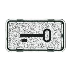 BUSCH-JAEGER - Tastersymbol mit Symbol ''Schlüssel'' transparent klar - Allwetter 44 (IP44)/ocean