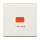 BUSCH-JAEGER - Wippe mit Aufdruck Heizung mit roter Kalotte weiß - Allwetter 44 (IP44)