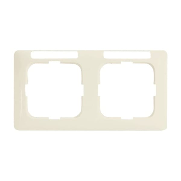 BUSCH-JAEGER - Abdeckrahmen mit Sichtfenster waagerecht 2-fach weiß - Busch-Duro 2000 SI Linear