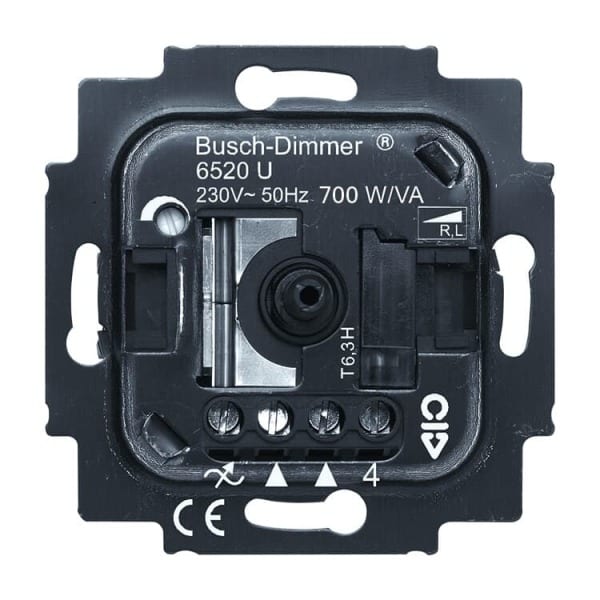 BUSCH-JAEGER - Busch-Drehdimmer Einsatz, Dreh-/Druckknopf 230 V 200...800 V·A