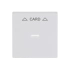 BUSCH-JAEGER - Zentralscheibe mit Aufdruck Pfeile Card Cardschalter studioweiß - Plattform 63