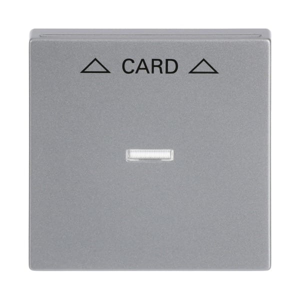 BUSCH-JAEGER - Zentralscheibe Cardschalter mit Audruck ''Pfeile'' alusilber - Plattform 63