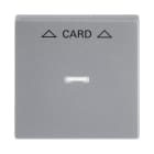 BUSCH-JAEGER - Zentralscheibe Cardschalter mit Audruck ''Pfeile'' alusilber - Plattform 63