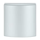 BUSCH-JAEGER - Zwischenring mit Klappdeckel TAE-Einsätze 50 x 50mm alusilber - Plattform 63