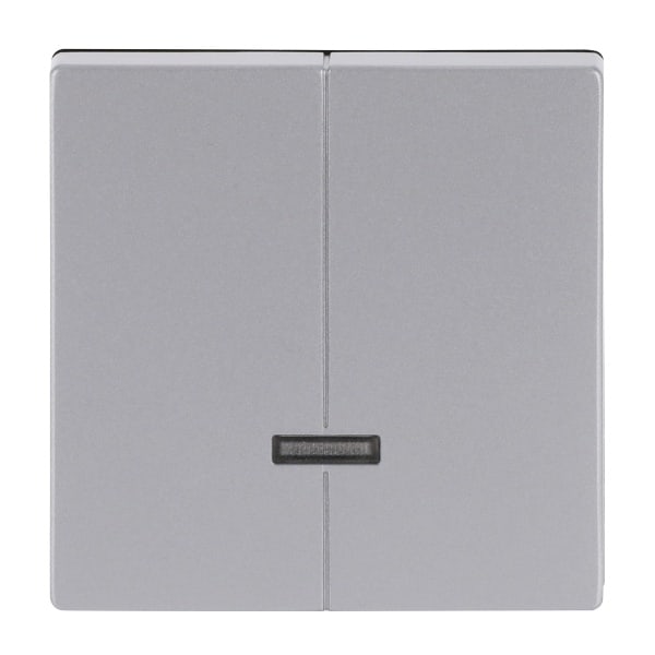 BUSCH-JAEGER - Bedienelement 2-fach für Dimmer mit Glimmlampe alusilber - Plattform 63