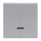 BUSCH-JAEGER - Bedienelement 2-fach für Dimmer mit Glimmlampe alusilber - Plattform 63