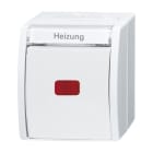BUSCH-JAEGER - Heizungsschalter 2-polig Schalter mit Glimmlampe alpinweiß - ocean