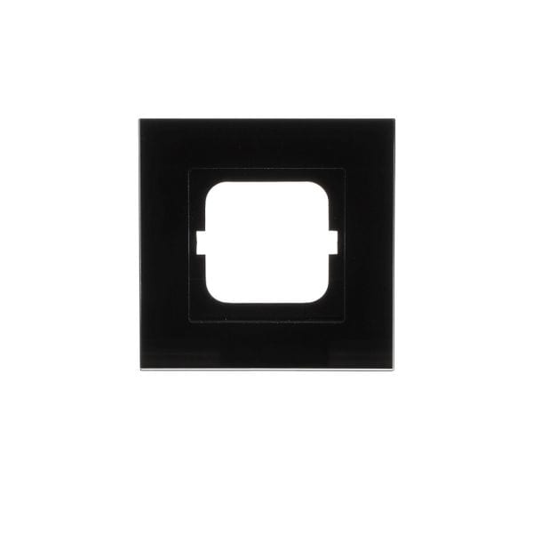 BUSCH-JAEGER - Abdeckrahmen 1-fach Glas schwarz - carat