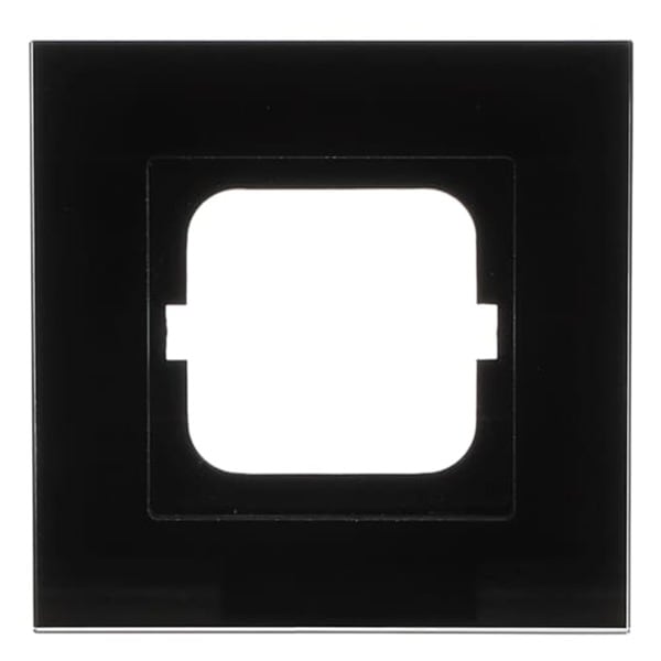 BUSCH-JAEGER - Abdeckrahmen 1-fach Glas schwarz - carat