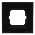 BUSCH-JAEGER - Abdeckrahmen 1-fach Glas schwarz - carat