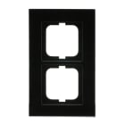 BUSCH-JAEGER - Abdeckrahmen 2-fach Glas schwarz - carat