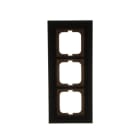 BUSCH-JAEGER - Abdeckrahmen 3-fach Glas schwarz - carat