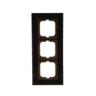 BUSCH-JAEGER - Abdeckrahmen 3-fach Glas schwarz - carat