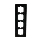 BUSCH-JAEGER - Abdeckrahmen 4-fach Glas schwarz - carat