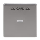 BUSCH-JAEGER - Zentralscheibe mit Aufdruck Pfeile CARD edelstahl - pur edelstahl