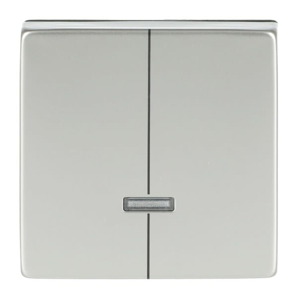 BUSCH-JAEGER - Bedienelement 2-fach für Dimmer mit Glimmlampe edelstahl - pur edelstahl