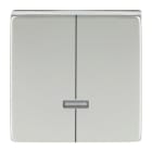 BUSCH-JAEGER - Bedienelement 2-fach für Dimmer mit Glimmlampe edelstahl - pur edelstahl