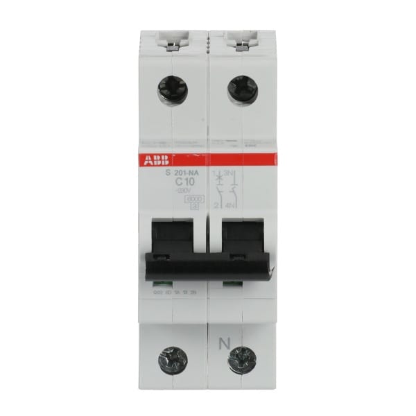 ABB - Leitungsschutzschalter 1+N-polig Charakteristik C Bemessungsstrom 10A 6kA
