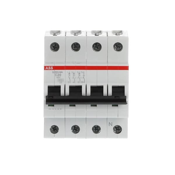 ABB - Leitungsschutzschalter 3+N-polig Charakteristik C Bemessungsstrom 20A 6kA