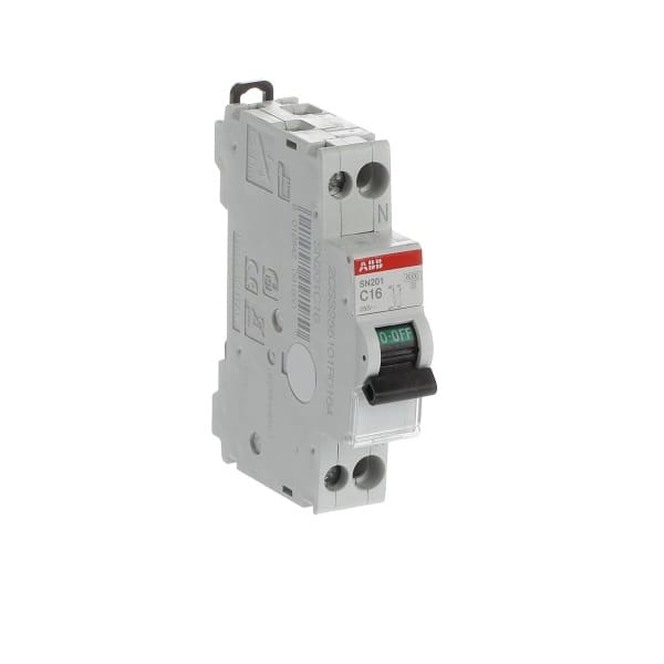 ABB - Leitungsschutzschalter Schmalbau 1+N-polig Charakteristik C 16A 6kA