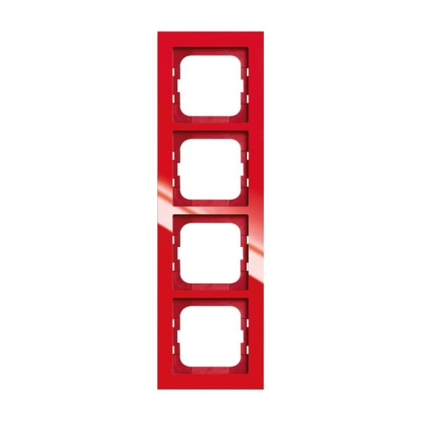 BUSCH-JAEGER - Abdeckrahmen 4-fach rot - Busch-axcent