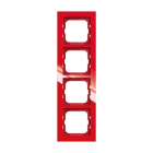 BUSCH-JAEGER - Abdeckrahmen 4-fach rot - Busch-axcent