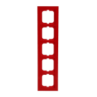 BUSCH-JAEGER - Abdeckrahmen 5-fach rot - Busch-axcent