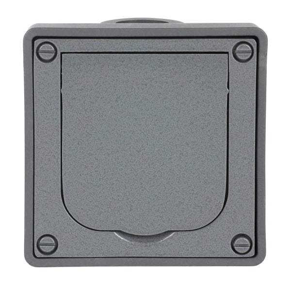 BUSCH-JAEGER - SCHUKO Steckdose Safety+ für Wandeinbau grau