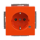 BUSCH-JAEGER - SCHUKO Steckdosen-Einsatz Safety+ mit Kontrolllicht orange - Plattform 63