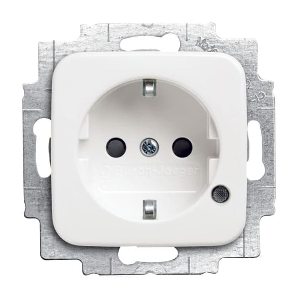 BUSCH-JAEGER - SCHUKO Steckdosen-Einsatz Safety+ mit Kontrolllicht alpinweiß - Reflex SI