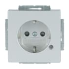 BUSCH-JAEGER - SCHUKO Steckdosen-Einsatz Safety+ mit Kontrolllicht alusilber - Plattform 63