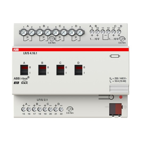 ABB - LR/S4.16.1 Lichtregler, 4fach, 1-10 V, REG