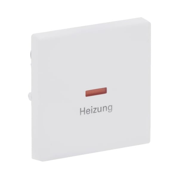 BUSCH-JAEGER - Wippe mit Aufdruck Heizung mit roter Kalotte studioweiß matt - Plattform 63