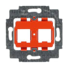 BUSCH-JAEGER - Tragring mit Sockel Modular-Jack-Einsatz gerade Ausführung 2-fach orange