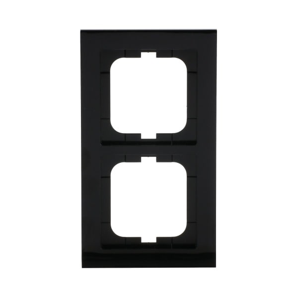 BUSCH-JAEGER - Abdeckrahmen 2-fach schwarz - Busch-axcent