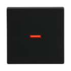 BUSCH-JAEGER - Wippe mit kleiner roter Kalotte Wippe schwarz matt - Plattform 63