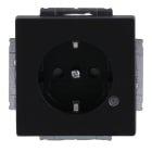 BUSCH-JAEGER - SCHUKO Steckdosen-Einsatz Safety+ mit Kontrolllicht schwarz matt - Plattform 63