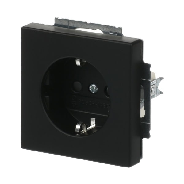 BUSCH-JAEGER - SCHUKO Steckdosen-Einsatz Safety+ schwarz matt - Plattform 63