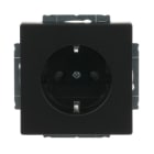 BUSCH-JAEGER - SCHUKO Steckdosen-Einsatz Safety+ schwarz matt - Plattform 63